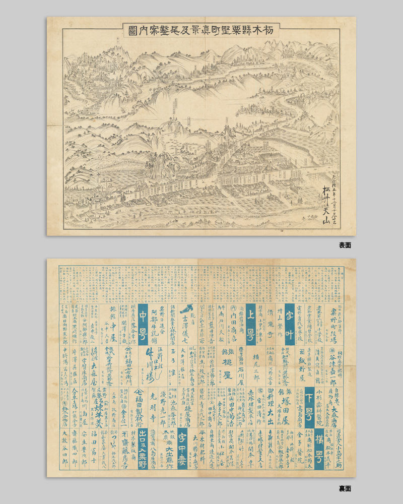 鹿沼市全景商工業案内絵図ポスター